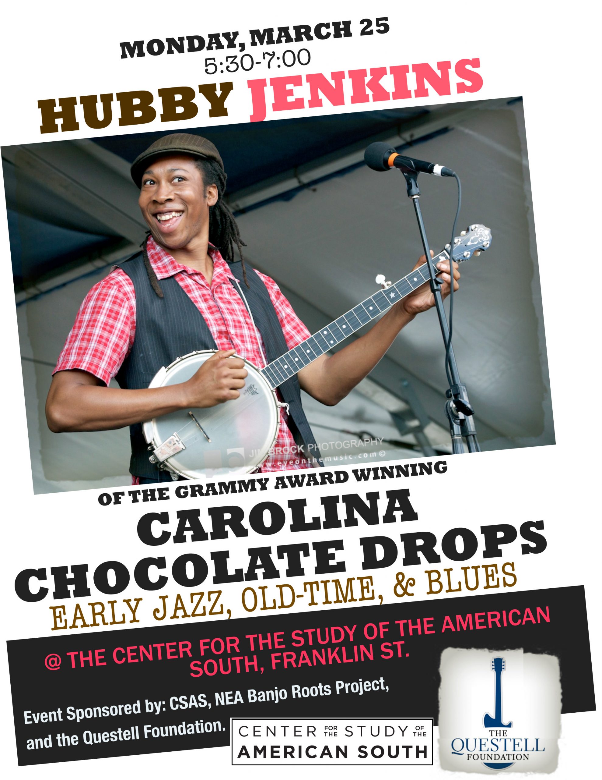 Hubby Jenkins of the Carolina Chocolate Drops, with banjo